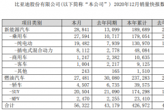 比亞迪2020年新能源客車?yán)垆N9125輛 大漲44%！